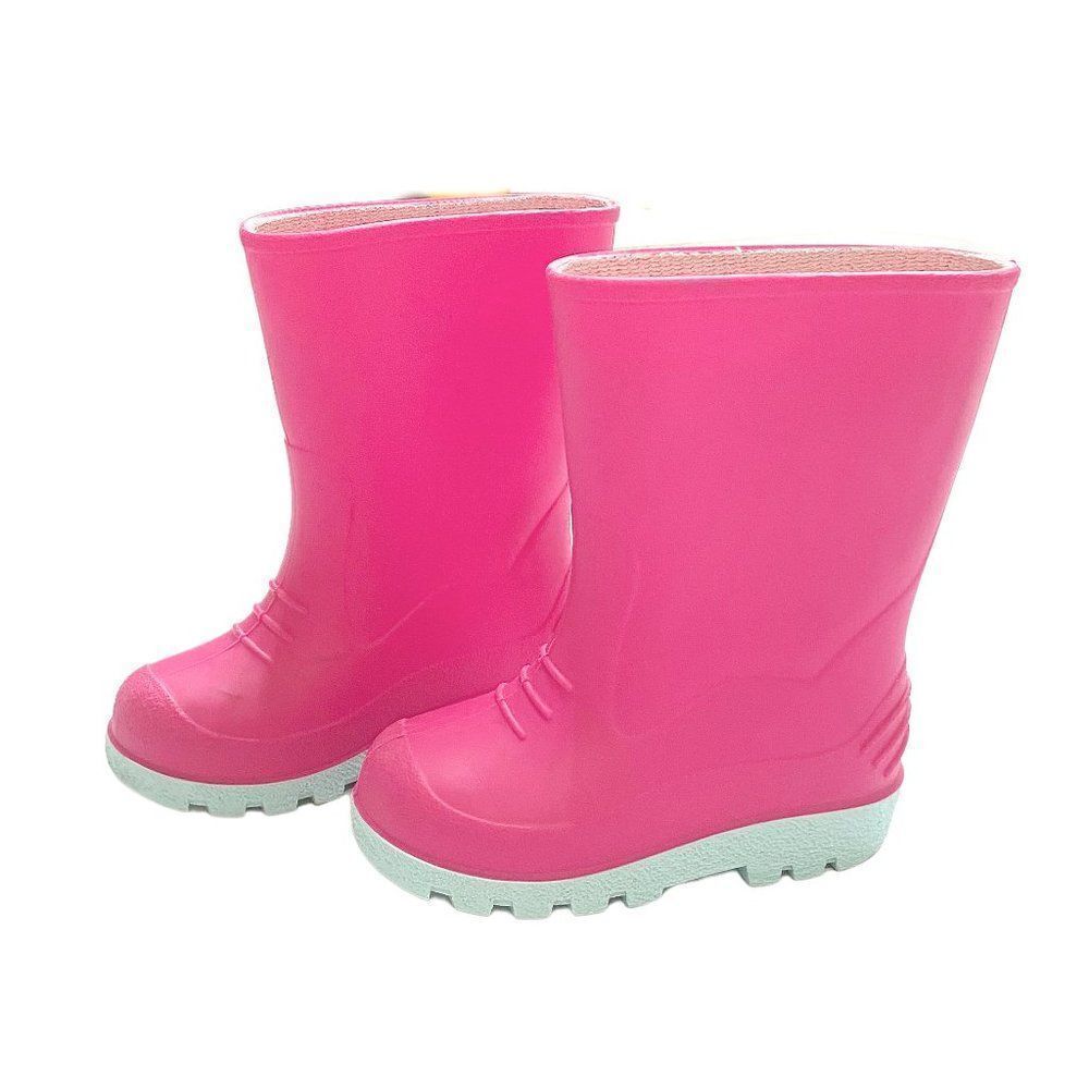 𝅺pink Rubber Rain Boots